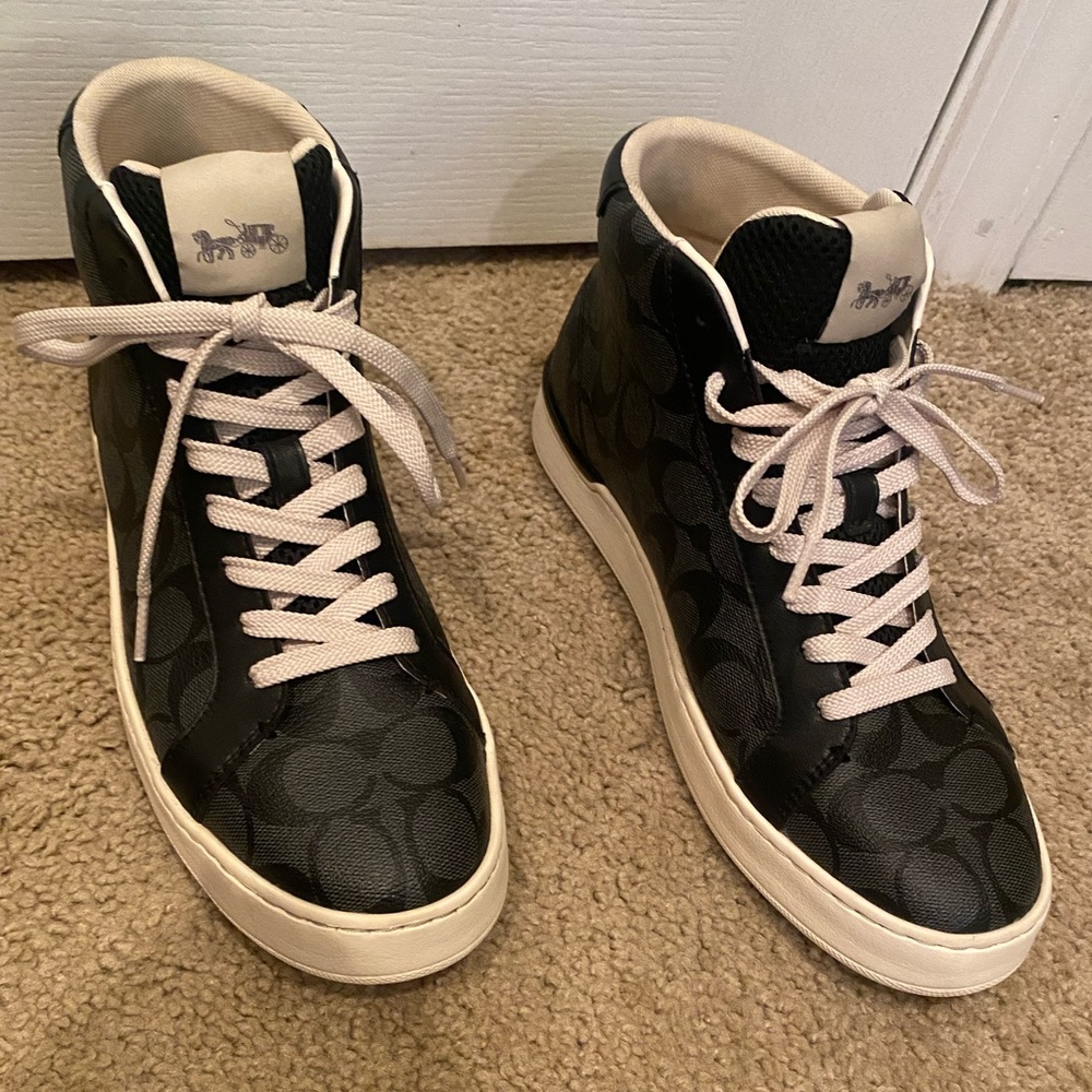 Rare Coach high-top sneakers men’s size 9D, Euro 42 (originally $290) - Picture 3 of 7